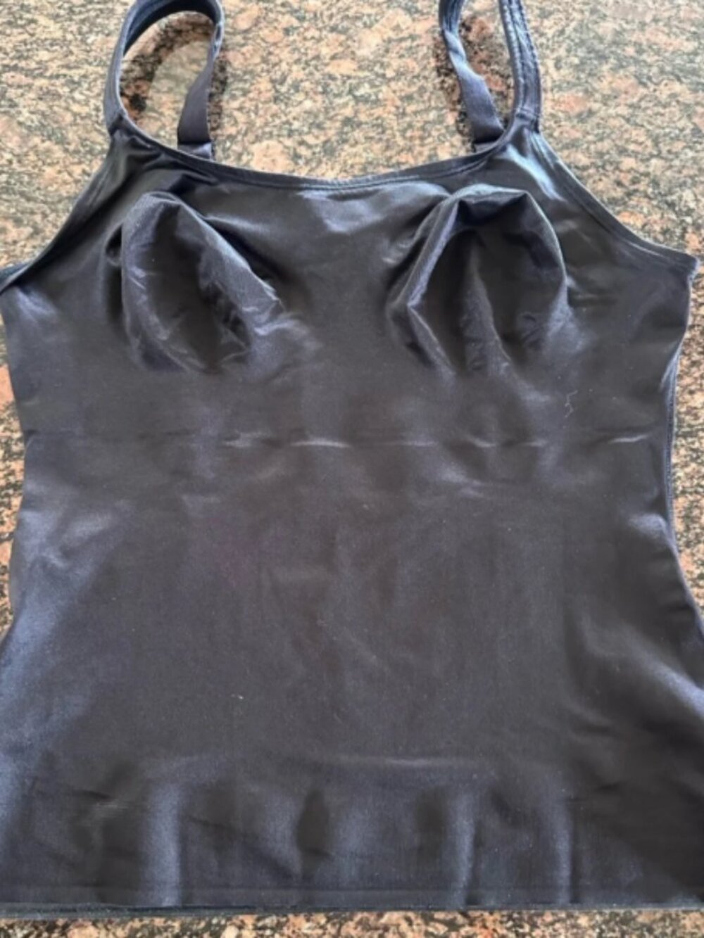 Ruby Ribbon Black and Cream Shaping Tank Cami set of 2 Sz 36 - Picture 5 of 6